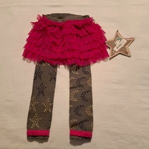 Luna Leggings girls 6-24 months Celestial Sparkle footless tights with tutu